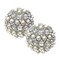 Edge Collections - 4" - White - Elegant Crystal and Pearl Decorative Spheres - 1 Piece
